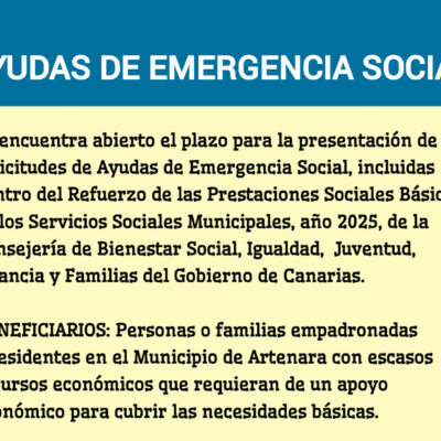 AYUDAS EMERGENCIA SOCIAL