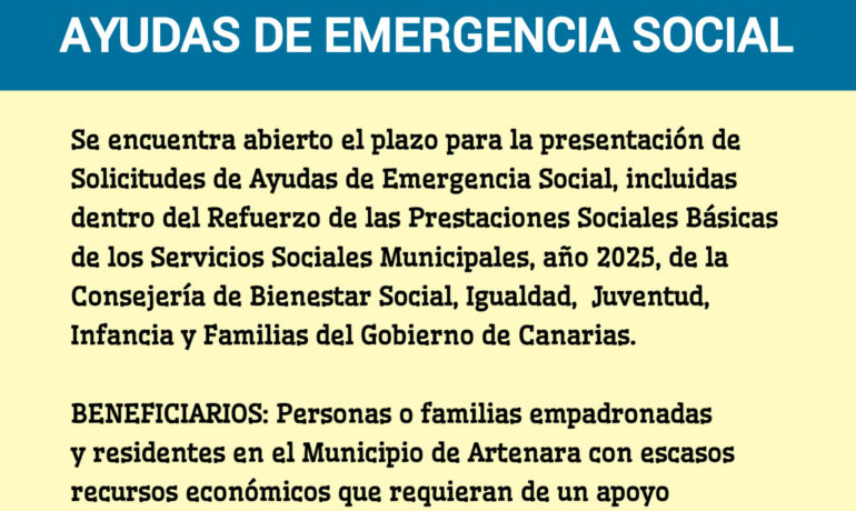 AYUDAS EMERGENCIA SOCIAL