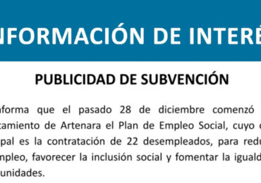 PUBLICIDAD DE SUBVENCIÓN