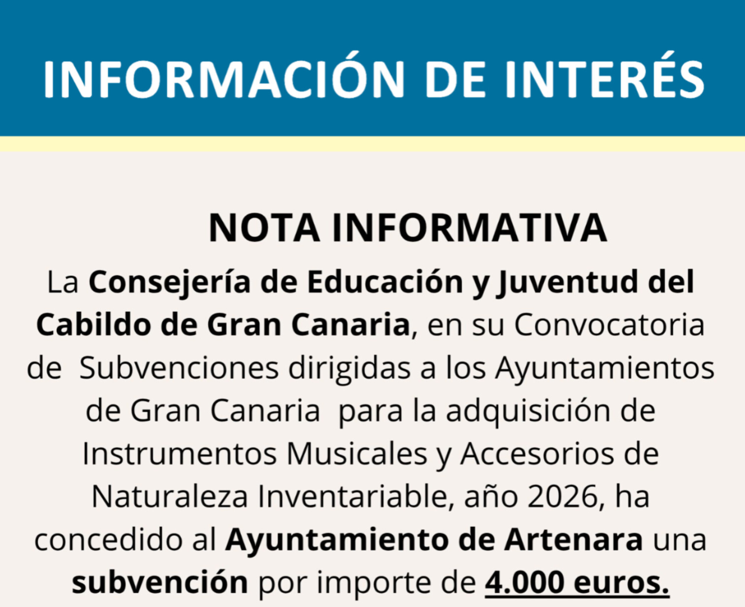 PUBLICIDAD DE SUBVENCIÓN