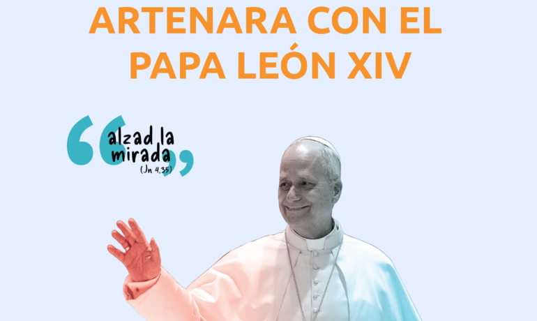 ARTENARA CON EL PAPA LEÓN XIV
