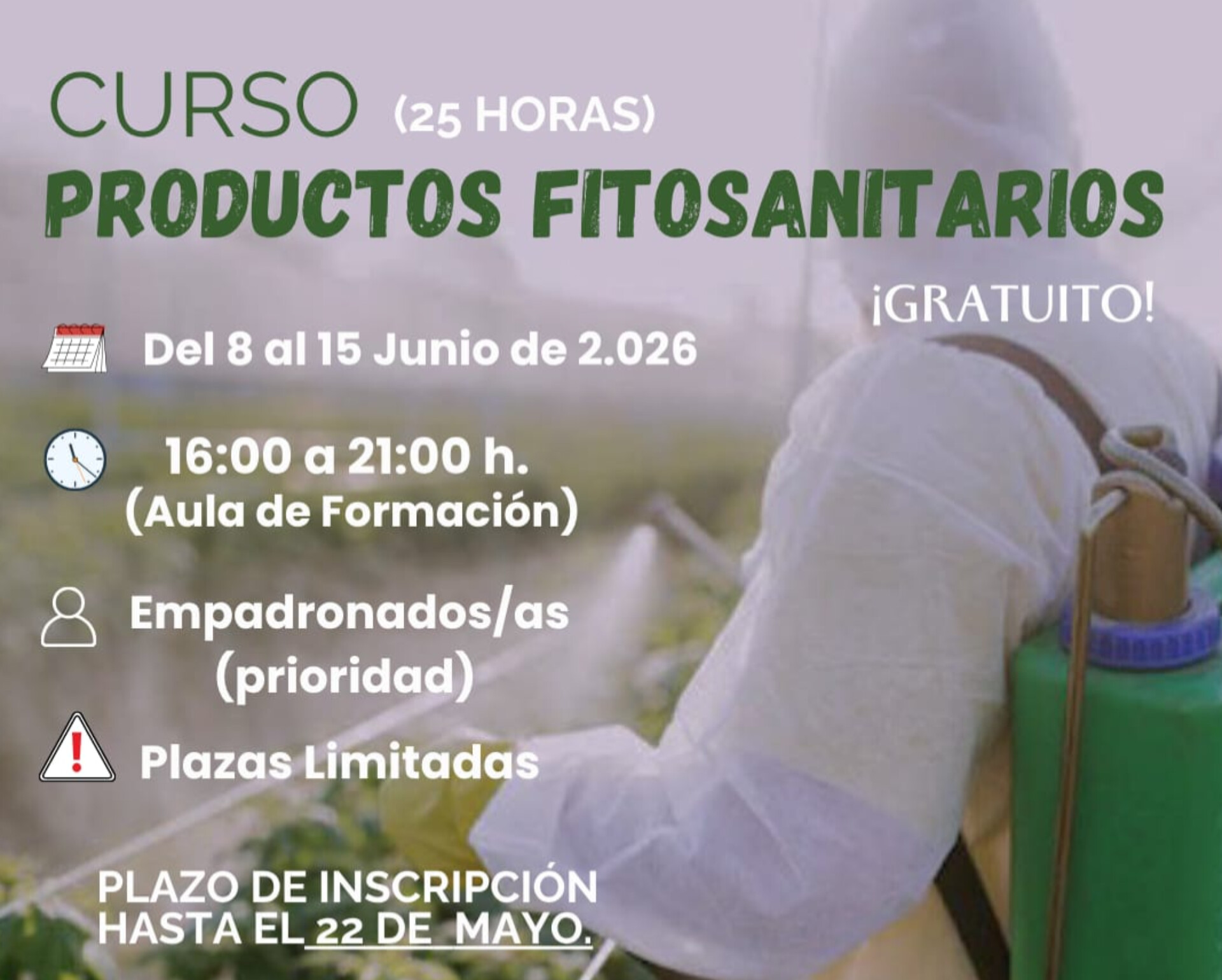 CURSO PRODUCTOS FITOSANITARIOS