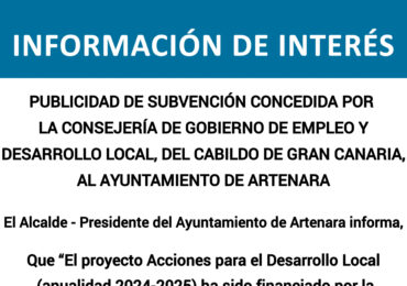 PUBLICIDAD DE SUBVENCIÓN