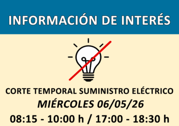 CORTE SUMINISTRO ELÉCTRICO EN ARTENARA 6/05/2026