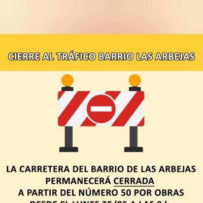 CORTE DE CARRETERA BARRIO LAS ARBEJAS