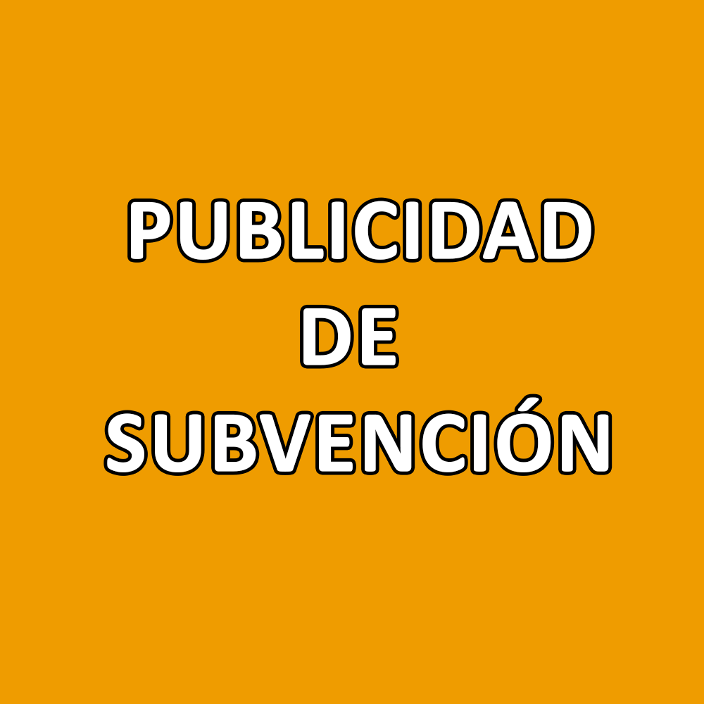 PUBLICIDAD DE SUBVENCIÓN