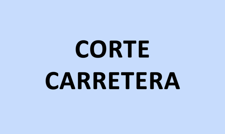 CORTE CARRETERA CORUÑA - EL POZO