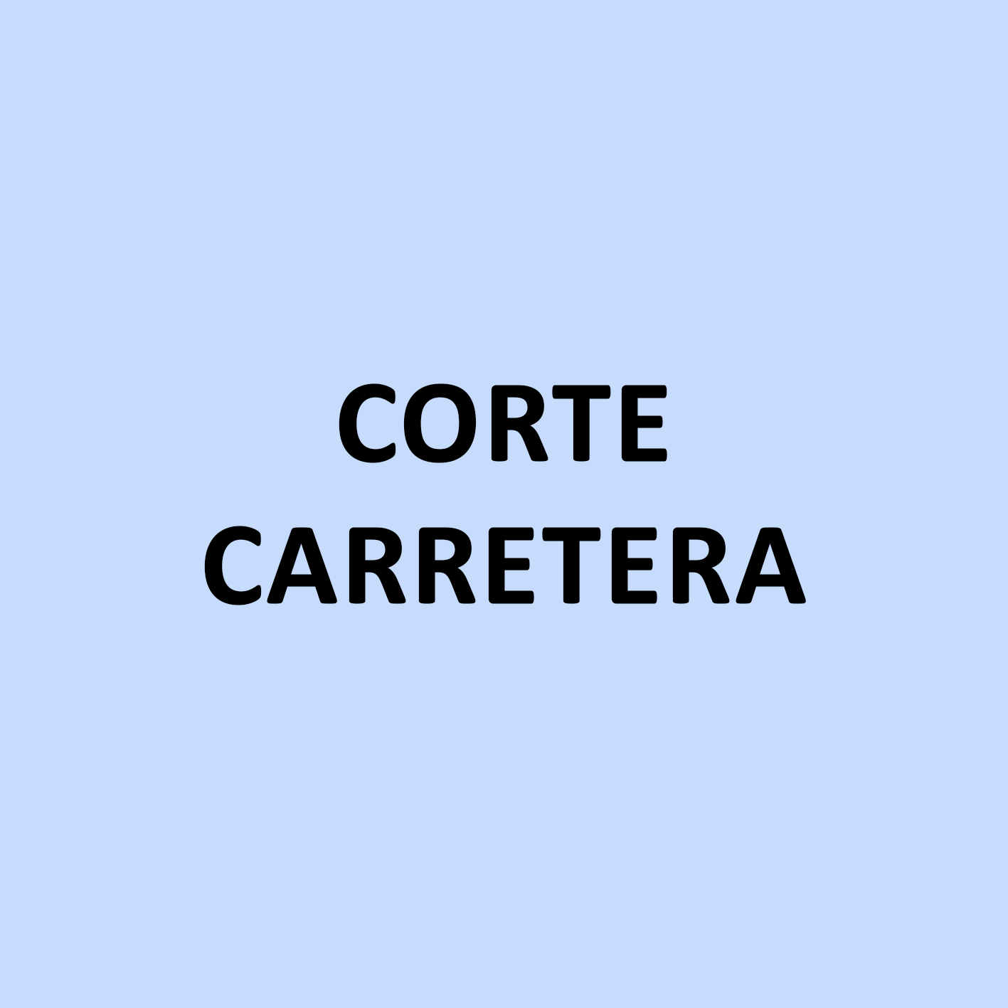 CORTE CARRETERA CORUÑA - EL POZO