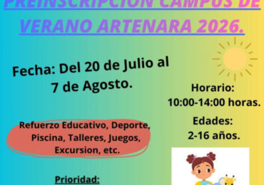 <div>¡Abierta la preinscripción para el Campus de Verano Artenara 2026! </div>