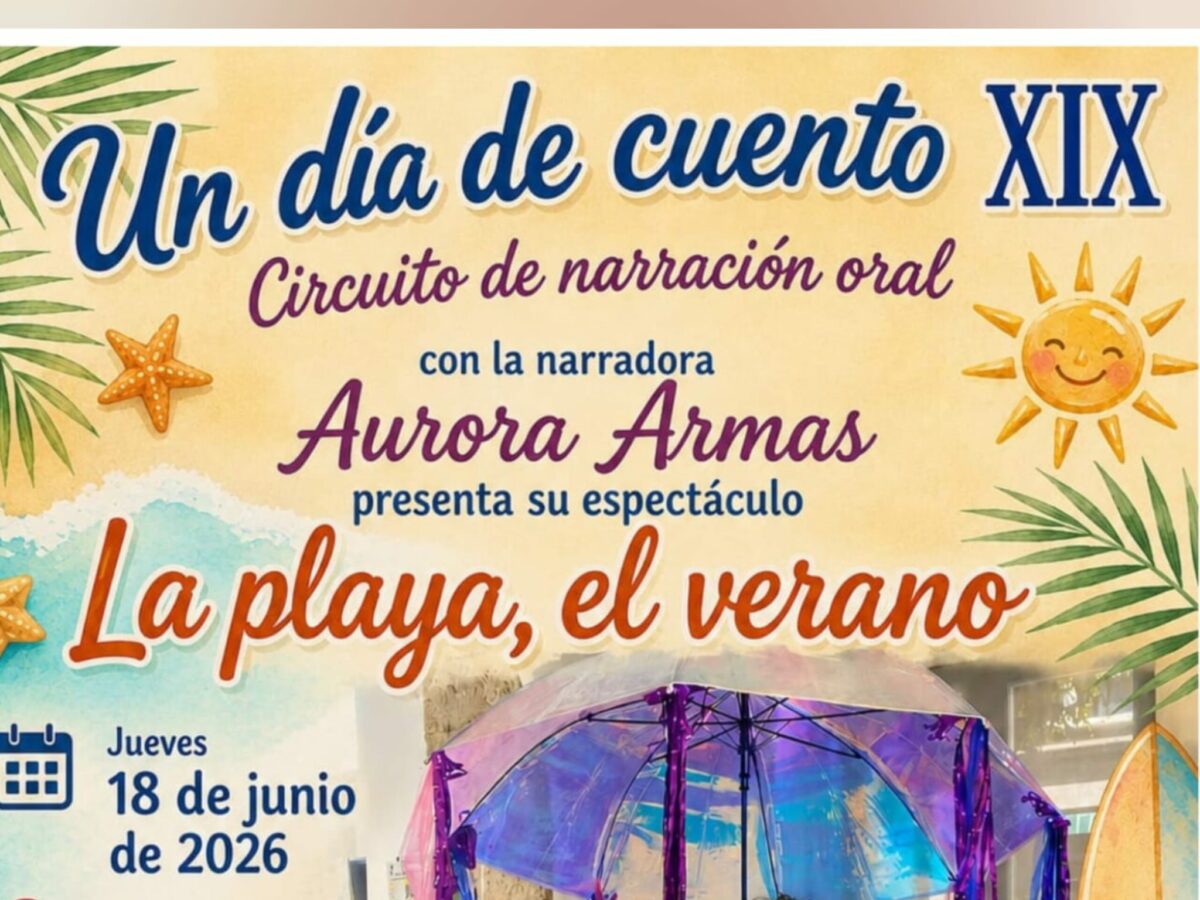 CUENTACUENTOS ESPECTÁCULO "LA PLAYA, EL VERANO" DE AURORA ARMAS
