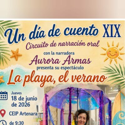 CUENTACUENTOS ESPECTÁCULO "LA PLAYA, EL VERANO" DE AURORA ARMAS