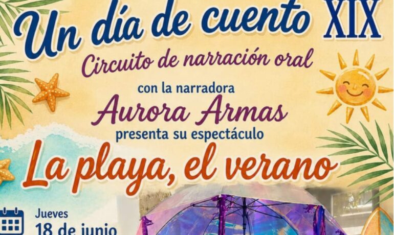 CUENTACUENTOS ESPECTÁCULO "LA PLAYA, EL VERANO" DE AURORA ARMAS