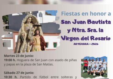 FIESTAS EN HONOR A NUESTRA SRA. DEL ROSARIO Y SAN JUAN BAUTISTA 2026