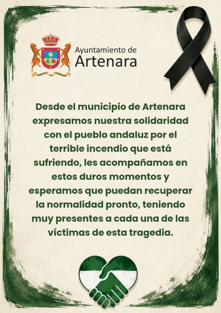 DESDE ARTENARA, NOS SOLIDARIZAMOS CON EL PUEBLO ANDALUZ