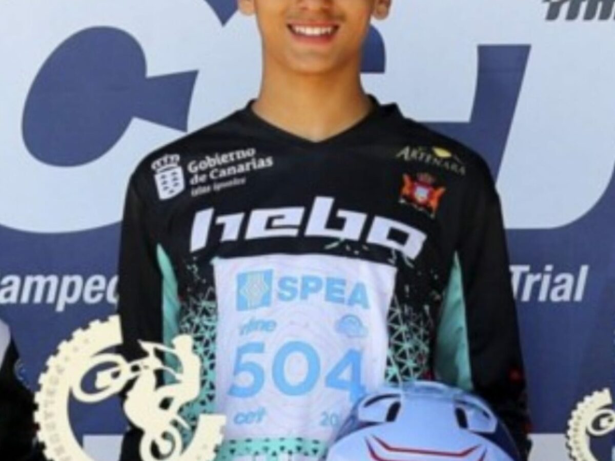 🏆🏍️ ¡Hugo Lemes vuelve a dejar el nombre de Artenara en lo más alto del trial nacional!
