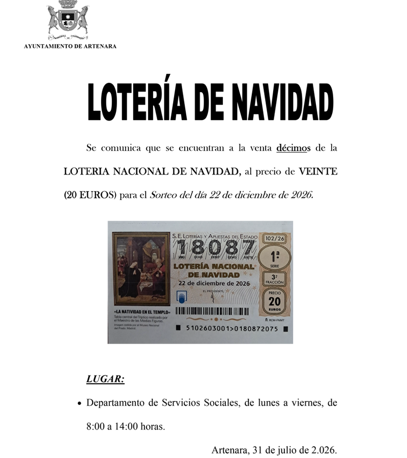 Lotería de Navidad 2026