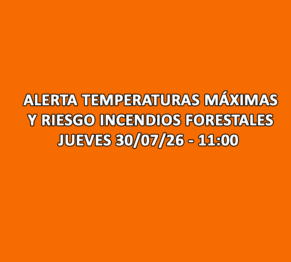 SITUACIÓN DE ALERTA POR TEMPERATURAS MÁXIMAS Y POR RIESGO DE INCENDIOS FORESTALES EN GRAN CANARIA
