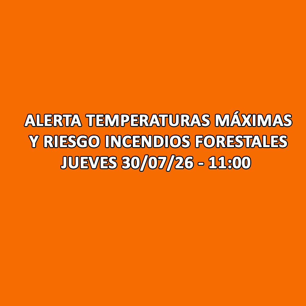 SITUACIÓN DE ALERTA POR TEMPERATURAS MÁXIMAS Y POR RIESGO DE INCENDIOS FORESTALES EN GRAN CANARIA